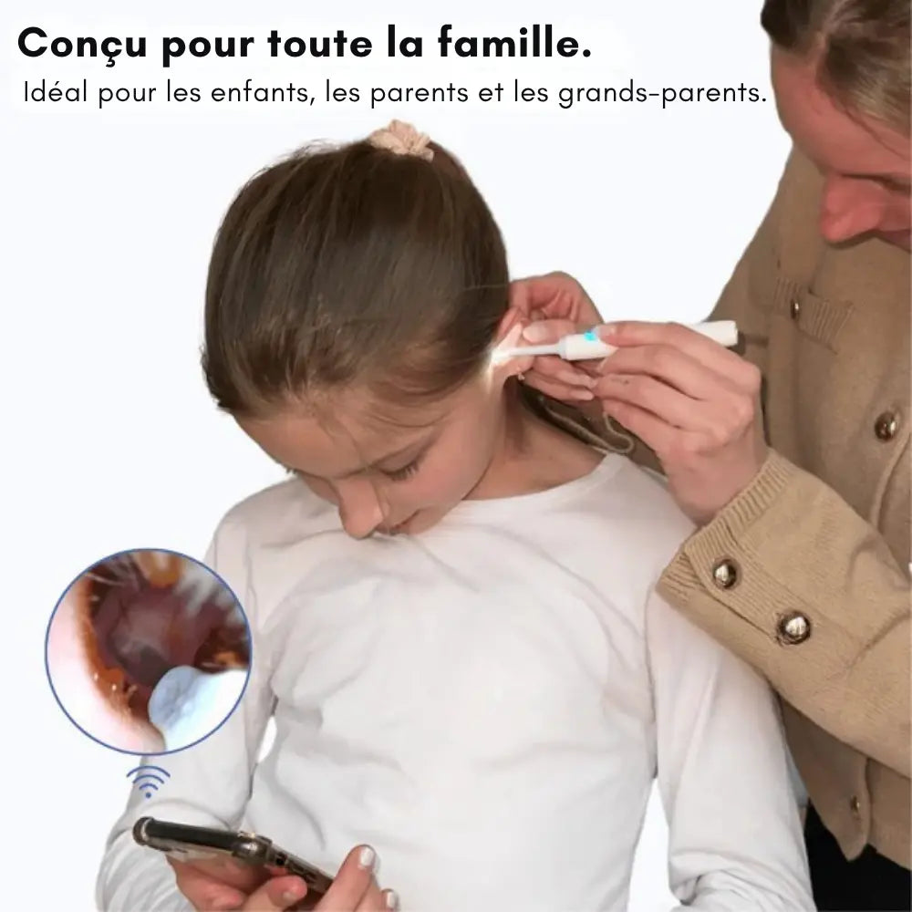 CleanEar Pro™ | Hygiène auriculaire High tech avec vision totale