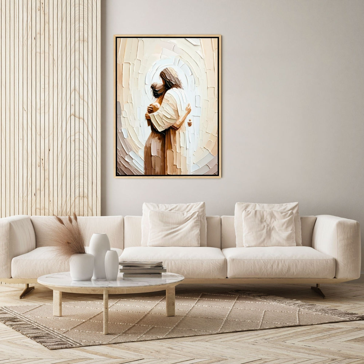 Jesus Hugging a Woman V - Canvas