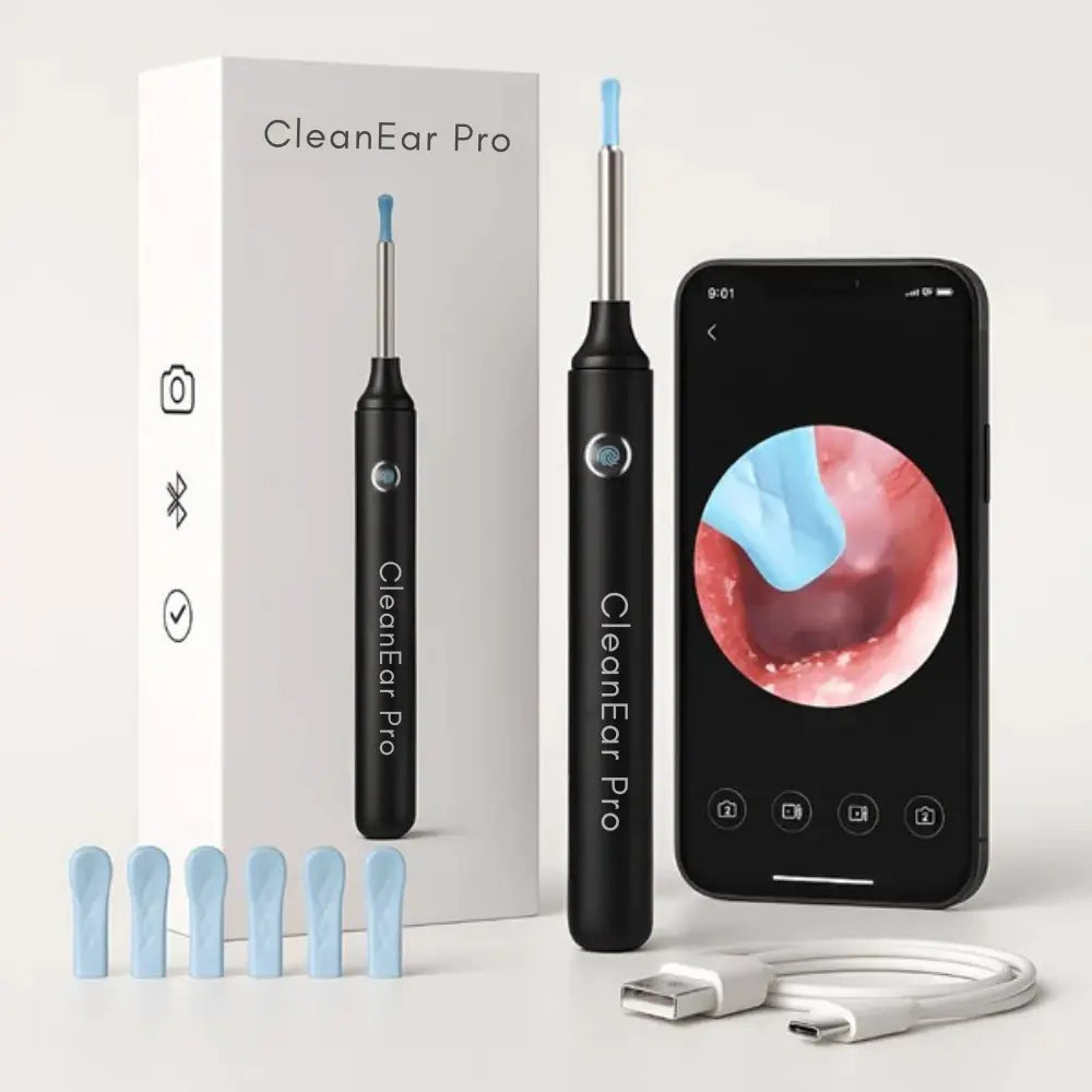 CleanEar Pro™ | Hygiène auriculaire High tech avec vision totale