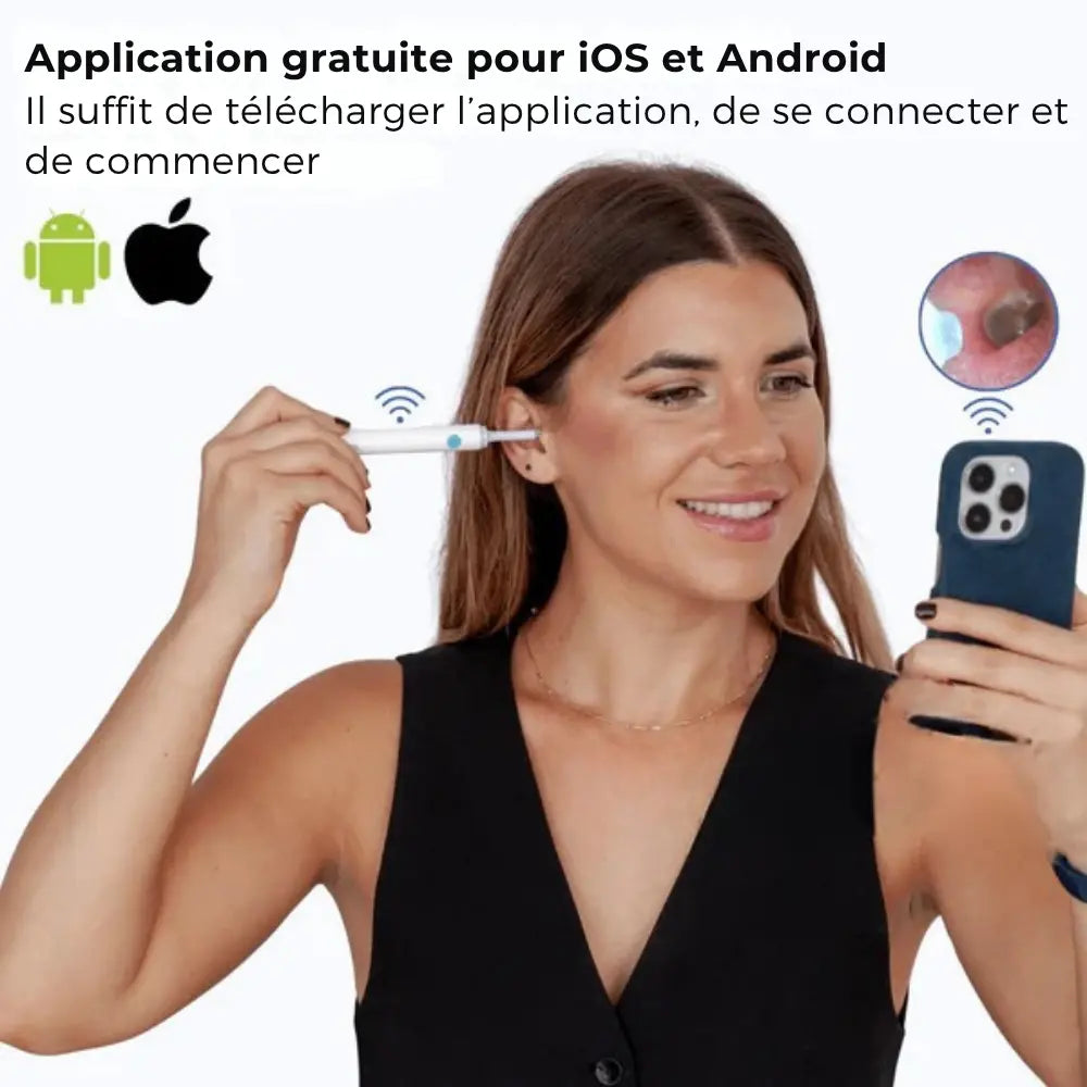 CleanEar Pro™ | Hygiène auriculaire High tech avec vision totale
